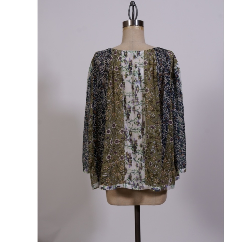 ⭐️ ANTHROPOLOGIE: Mixed Print Blouse - Picture 3 of 3